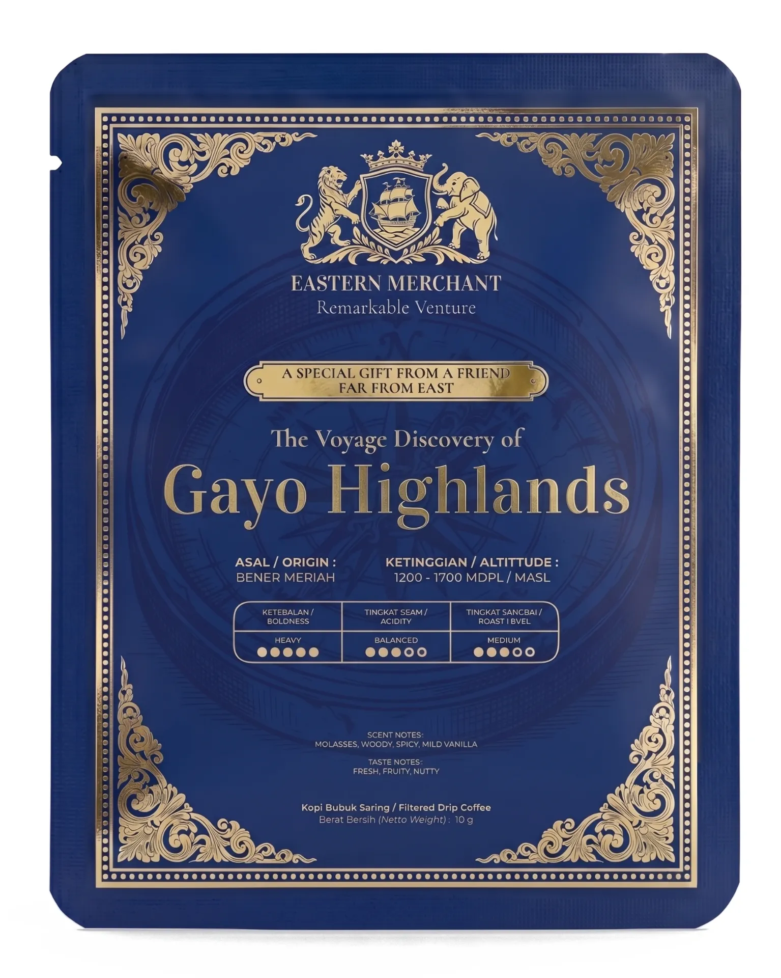 Gayo Highlands (Filtered Drip Coffee, 5 Sachets)