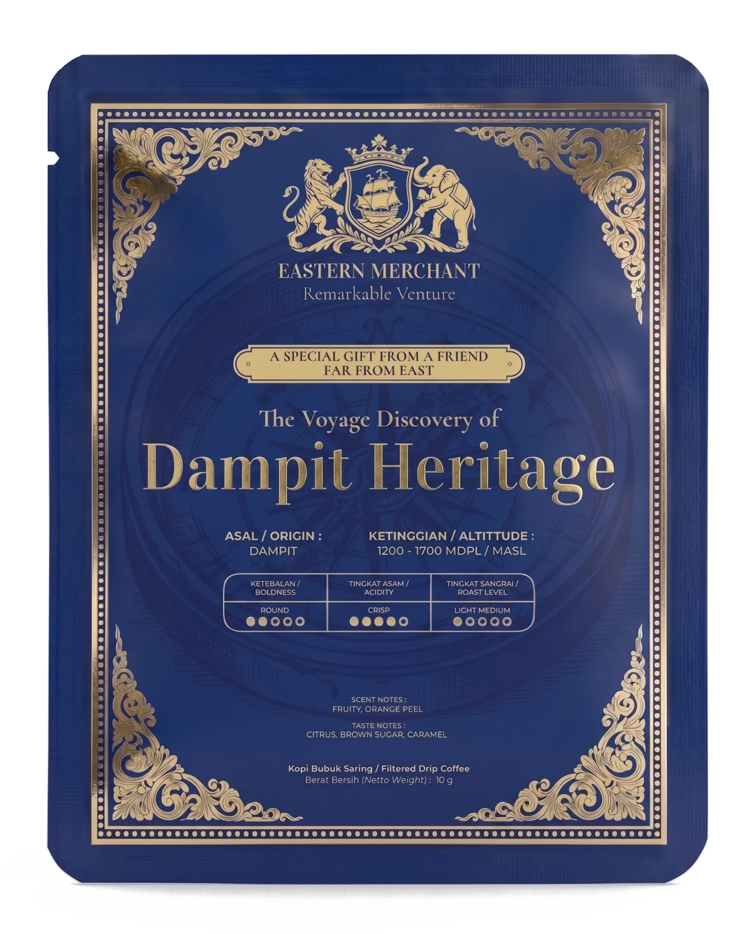 Dampit Heritage (Filtered Drip Coffee, 5 Sachets)