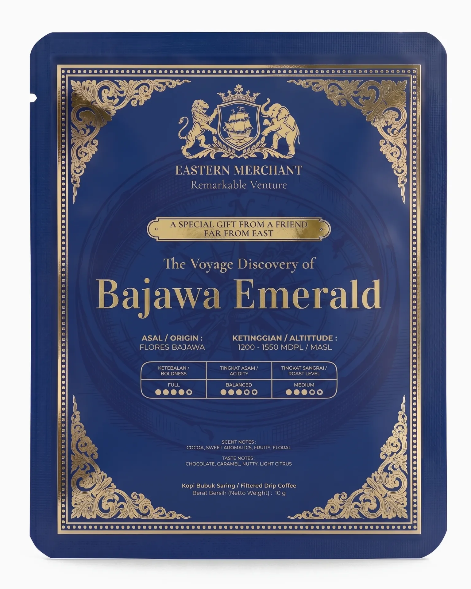 Bajawa Emerald (Filtered Drip Coffee, 5 Sachets)
