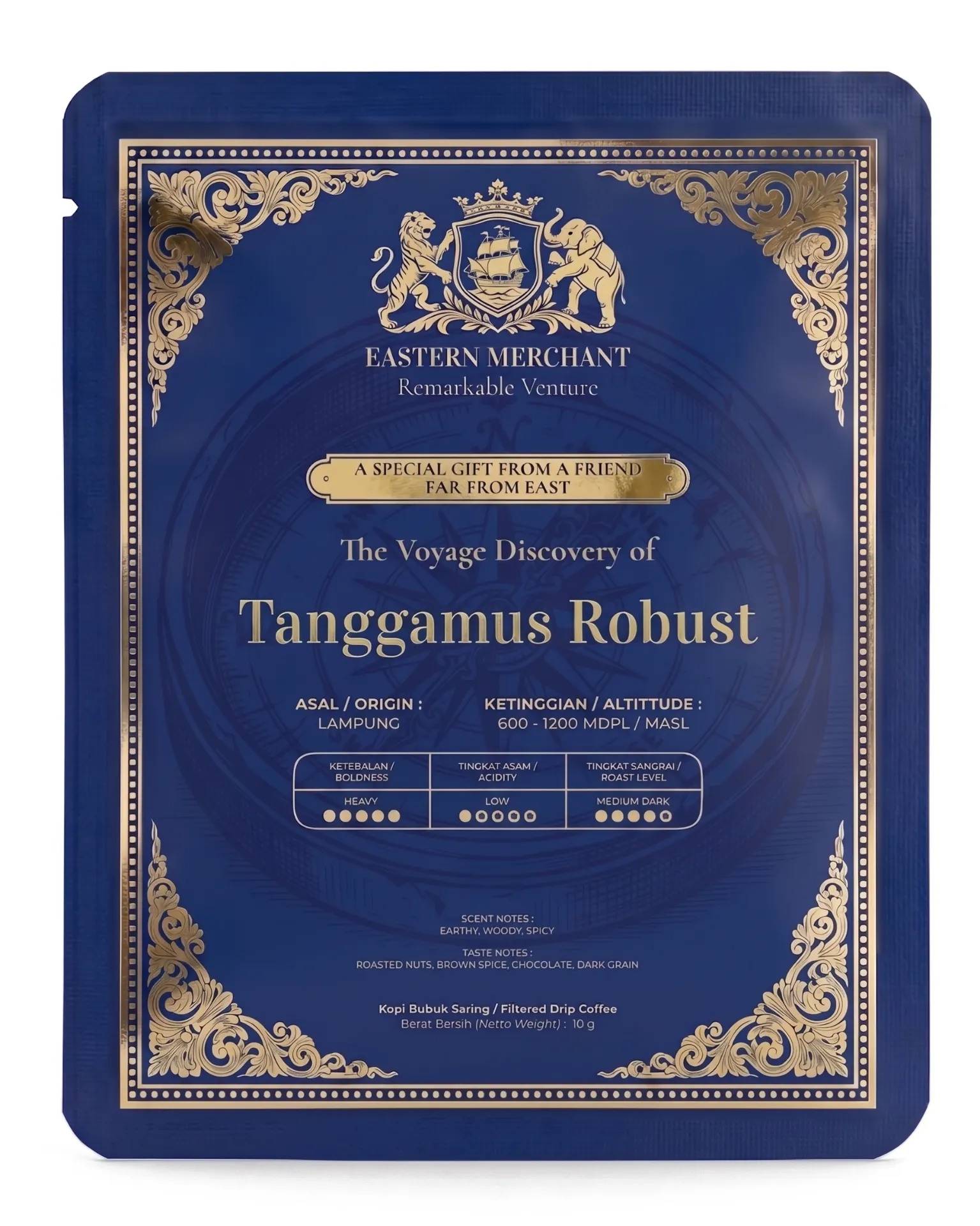 Tanggamus Robust (Filtered Drip Coffee, 5 Sachets)